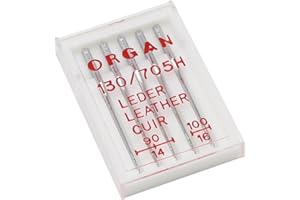 Alfa Aiguilles pour Machine à Coudre Cuir nº90 Nº100 Acier inoxetdable