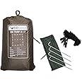 DD Hammocks - DD Tarp 3x3 - Lightweight and 100% Waterproof Tarp Shelter with 4x Pegs and Guy Lines for Camping Backpacking a