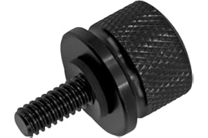 HDBUBALUS Boulon de fixation rapide en aluminium pour Harley avec vis de 14"-20 Noir