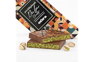 VELAFEE Dubai Chocolate Bar Pistachio Kunafa Milk 100g, Dubai Made Viral Dubai Pistachio Chocolate Bar, Middle Eastern Dessert, Premium UAE Milk Chocolate