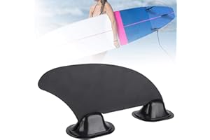 Kuuleyn Timone Kayak,Pinna di tracciamento per Kayak Skeg, Custodie per pagaie, Pinna Centrale Staccabile, Punti di Montaggio per Pinna Integrale Spartiacque Nero per Tavole da Surf SUP Stand Up