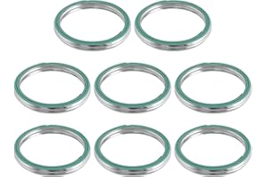 Briny River 8 Guarnizioni Per Collettore Moto 35x43x5mm 18291-MN4-920 Compatibile Con Honda CB650F CBR650F 2014-2020