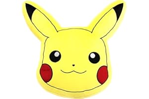 HÔMADICT Homadict - Cuscino Pokemon - Pikachu - Accessorio decorativo - Morbido e soffice - 40 x 40 cm - Licenza ufficiale