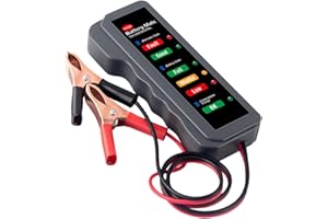 RevpoltIQ Car Battery Tester 12V Digital Alternator Detector Multi Functions Battery Checker Analyzer with 6 LED Indicator for Car Motorbike