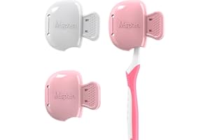 Mspan Pokrywa głowicy szczoteczki do zębów: szczoteczka do zębów etui podróżne ochraniacz plastikowy klips kompatybilny z ręczną i elektryczną szczoteczką do zębów dla dorosłych dzieci - 2 opakowania