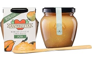 OLD SCHOOL COOKING ANTONIETA Mermelada Pera - 100% Natural y Artesanal - Fruta de Producción Propia y Hecha a Mano - Sin Azúcares Añadidos - Hecho en España - 230 G