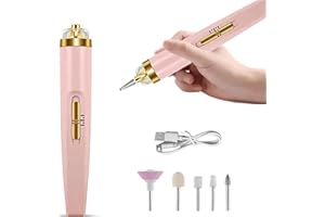 VAWSVOCS Ponceuse Pour Ongles Électrique,5 en 1 Embouts de Ponceuse à Ongles Lime ongles électrique Bits pour Manucure et Pédicure