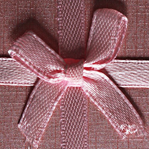 Curtzy TM 12 Geschenk Boxen für Ringe Halsketten Ohrringe Geschenke Kästchen für Schmuck, Handarbeiten in verschiedenen Farben - 4