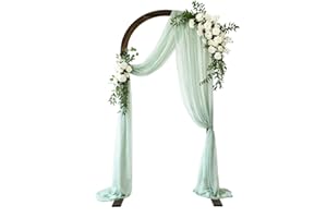 PlusFive Arche de mariage en bois - 2,1 m - Support de fond en bois - Grande arche de ballons - Arche de mariage - Arche de mariage - Arche de mariage - Arche de mariage - Décoration de jardin