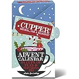 Cupper Calendario dell'Avvento Biologico, Cofanetto Assortito di 12 Tè e Infusi Biologici e 100% Naturali, Filtri 100% Biodeg