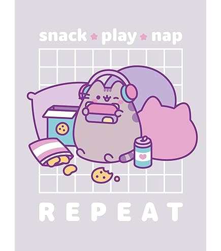 Serviette De Bain En Coton Velours Pusheen 75x150 Cm - Serviette De Plage, Sauna, Motif Chat Mignon - 7