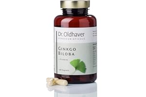 ‎DR. OLDHAVER ETHNOEUBIOTICALS Dr. Oldhaver Gingko Biloba + Vitamine (120 Kapseln) - Hochwertiger Gingkoextrakt mit Vitamin C, B1, B2, B6, B12, Folsäure, Für bessere Durchblutung und Konzentration