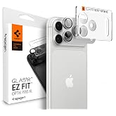 Spigen iPhone 18 Pro Max ile Uyumlu Kamera Lens Koruyucu Tam Kaplayan Cam Kolay Kurulum Glas.tR EZ Fit Optik Pro XL Silver - 