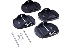 Produktabbildung: FILMER Stützplatten 4er-Set | Stützfußplatten und Unterlegplatten für Caravan, Wohnmobil und Campinganhänger, 