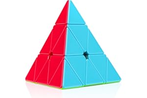Maomaoyu Pyramide Cube Pyraminx Magic Cube 3 x 3 x 3 x 3 x 3 cm Stickerless Puzzle, magischer Geschwindigkeitswürfel, Kinder und Erwachsene (ohne Aufkleber)