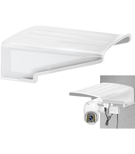 ABS Plastic Sun Rain Shade Outdoor Security Camera Cover Shield For Outdoor Camera (White