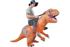 JASHKE Nadmuchiwany kostium do jazdy konnej, kostium flaminga, kostium strusiego dla dorosłych