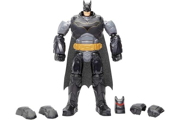 DC Comics Batman Missions figurine articulée 30 cm en combinaison destructrice avec masque amovible, jouet pour enfant, GCK65