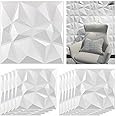 12 Pieces 3D Wall Panels, Embossed Wall Decoration, 3D Decorative Wall Panels, for Indoor Wall Decorative Panels, Waterproof, Heat Resistant