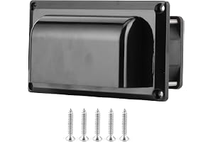 lyrlody 12V Trailer Sidomonterad Fläkt, Vit, ABS, 25W, Universal för Alla Takventiler, Tyst med Inbyggt Nät