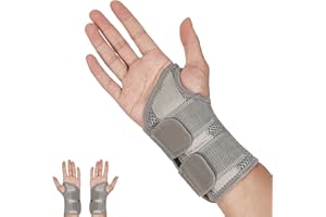 Ruiqas Protezione da polso unisex sportiva con stecca di supporto per artrite, tendinite, dolore RSI