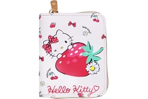 APDDHJ Hello Wallets Kids Wallets for Girls PU Leather Purse Coin Purse with Zipper for Children Students Girls Fans Gift Lovely Purses for Women(Pink)
