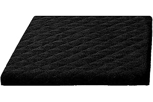 Brandsseller Waschmaschinenbezug & Trocknerbezug 60x60 cm - gepolsterter Schonbezug für Waschmaschine und Trockner – Schutzhülle mit Gummizug - Schwarz