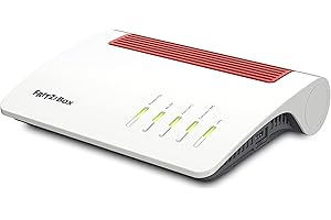 AVM FRITZ!Box 7590 AX międzynarodowy (Wi-Fi 6 Router, 2.400 Mb/s (5 GHz) i 1.200 MB/s (2,4 GHz), do 300 Mb/s VDSL-Supervectoring 35b, System Wi-Fi Mesh, baza DECT, serwer multimediów)