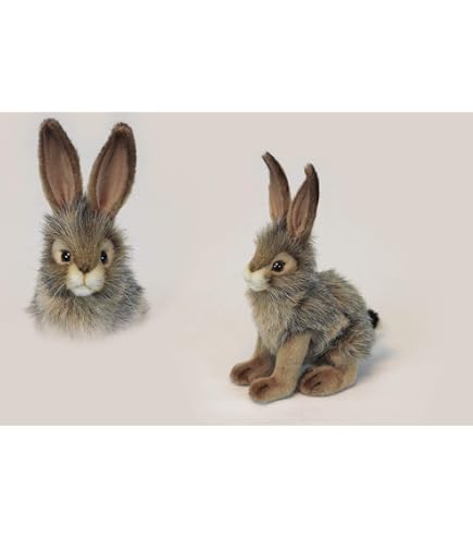 Black Tailed Rabbit Plush Soft Toy 23cm : Amazon.co.uk: Toys & Games