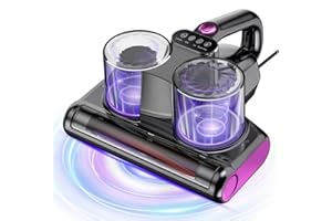 ‎JPHYLL JPHYLL Milbensauger für Matratzen Milbenstaubsauger 16Kpa Saugkraft 253.7nm UV-C Licht Bettstaubsauger mit HEPA Filter Ultraschall Hitze Bürstenrolle Technologien Reinigung von Bett Sofas