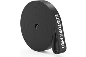 BESTOPE PRO Banda de Resistencia para dominadas, Banda de látex, Banda elástica de Entrenamiento, Banda de Fitness roja para Entrenamiento, Unisex, Ideal para el hogar, Gimnasio, Yoga,