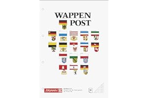 BAIER & SCHNEIDER Brunnen 1052738 Briefblock / Schreibblock / Wappen-Post-Block (A4, kariert, Randlinien innen und außen, Lineatur 38, 50 Blatt, 70 g/m², 4-fach gelocht)