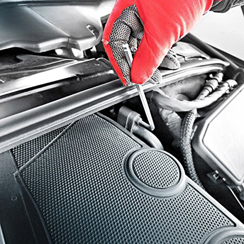 S&R Innensechskantschlüssel Satz 10-tlg HX mit Kugelkopf, lang, HX 1,5; 2,0; 2,5; 3,0; 4,0; 5,0; 6,0; 7,0; 8,0; 10,0 mm, in Kunststoffclip - 5