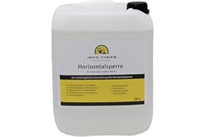 JOWO-CHEMIE Horizontal Lock (10 L) Silicification Dry Wall Cellar Seal Borehole Injection for Permanently Dry Walls, Quality for Professionals