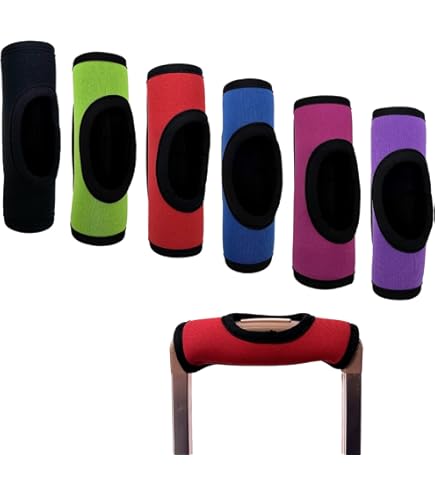 Cosmos Neopren Griffbandagen Für Koffer - 5 Stück Rote Komfortgriffe