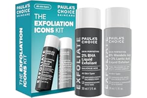 Paula's Choice Kit Exfoliación Multicapa - AHA & BHA Exfoliantes para una Piel Luminosa - Reduce Granos & Puntos Negros - con Ácido Salicílico - Todo Tipo de Pieles