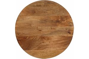 ‎VIDAXL vidaXL Tischplatte, Holzplatte für Tisch Esstisch Couchtisch, Ersatztischplatte Rund, Massivholzplatte, Ø 60x2,5cm Massivholz Mango
