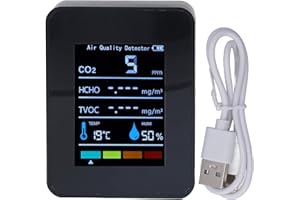 ARAMOX CO2 Rilevatore di anidride carbonica LCD Temperatura Umidità Monitor di Qualità dell'aria Monitor Interni Tester Tre Modalità di Misura Monitor per Camera di Coltivazione Casa In Viaggio Newentor