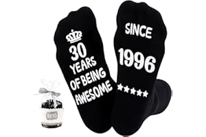 Belillpipi 50th 60th 30th 40th 70th 80th 18th Birthday Gifts for Men, Black Birthday Socks for Men 9-11, Funny Socks for men Dad Son Husband Grandad