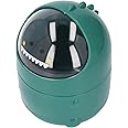 XBAILAZ Tabletop Trash Can, Mini Nonslip Bottom Table Trash Can Wide Application for Home (Green Baby Dinosaur)