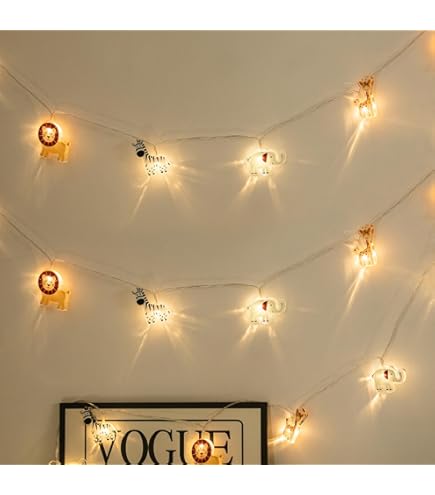 Lights4fun 20 LED Micro Pasen lichtketting haas warm wit timer batterij