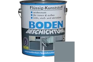 Dynamic24 Plastica, rivestimento per pavimento in plastica liquida, 50 m², rivestimento in calcestruzzo (grigio chiaro)