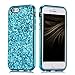Produktbild Misstars Luxus Glitzer Hülle für iPhone 6S Blau, Bling Strass Ultra Slim Weiche TPU Rahmen + Hart PC Rückdeckel Handyhülle Anti-Rutsch Kratzfest Schutzhülle für Apple iPhone 6 / 6S (4,7 Zoll)