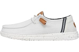 HEY DUDE HEYDUDE Wendy Washed Canvas - Baskets pour Femme - Chaussons avec Semelles Confortables - Style Mocassin