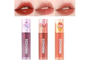 SITOVELY 3 Stück Samt Matte Lip Oil Gloss, Langlebige High Pigmented Mirror Finish Liquid Lipstick, Leichter Lippenfleck, Feuchtigkeitsspendende nicht klebrige Oberfläche Lippentönung (Mirror Finish)