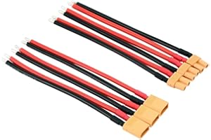OLIYIN 3pairs XT30 Plug XT-30 Male Female Connectors Cable with 16awg 10cm Slicone Wire for RC LiPo Battery FPV Turnigy/Zippy(CC12-3)