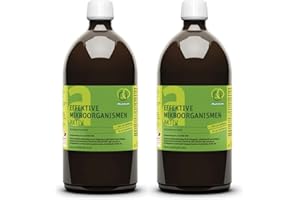 MULTIKRAFT 2 bouteilles d'engrais actif à base de micro-organismes effectifs (EM-Aktiv) - 1 l par bouteille