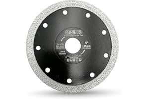 DT-DIATOOL Ostrze do piły diamentowej 125 mm tarcza tnąca z X Mesh Turbo do płytek porcelanowych marmuru ceramicznego granitu
