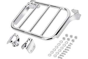 kekykm Softail Holdfst Sissy Bar Upright Luggage Rack Compatible with Harley Davidson Low Rider FXLR FXLRS FXLRST Sport Glide FLSB Fat Bob FXFB FXFBS 2018-Later Chrome