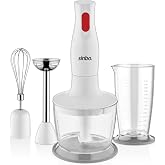 Sinbo SHB-3147 Blender Seti, 3'&uuml; 1 Arada, 350W Turbo Fonksiyonlu Motor, Paslanmaz &Ccedil;elik Doğrayıcı, El Blenderı, &Ccedil;ırpıcı